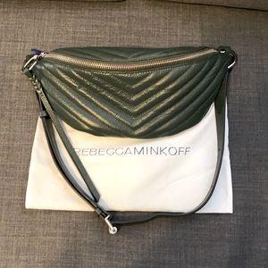 REBECCA MINKOFF Edie Leather Belt Bag | Pine